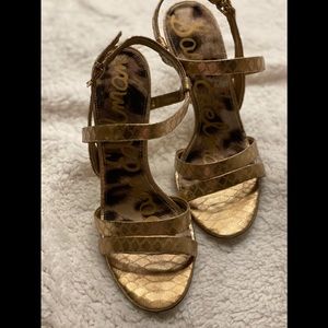 Sam Edelman Abbott snakeskin sandal